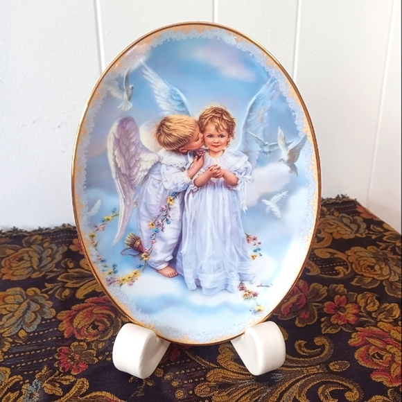 Other - "Angel Kisses" Plate - Sandra Kuck